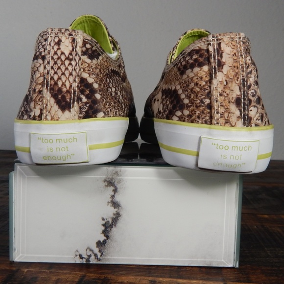 Beverly Feldman Snake Print Low-Top Sneakers - Picture 7 of 7